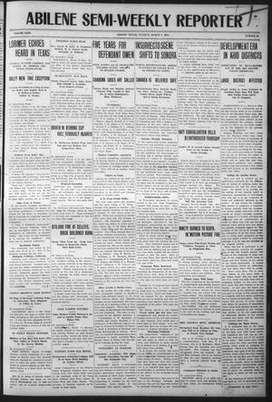 Abilene Semi-Weekly Reporter (Abilene, Tex.), Vol. 31, No. 26, Ed. 1 Tuesday, March 7, 1911