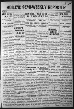 Abilene Semi-Weekly Reporter (Abilene, Tex.), Vol. 31, No. 34, Ed. 1 Tuesday, April 4, 1911