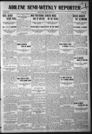 Abilene Semi-Weekly Reporter (Abilene, Tex.), Vol. 31, No. 39, Ed. 1 Friday, April 21, 1911