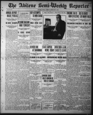 The Abilene Semi-Weekly Reporter (Abilene, Tex.), Vol. 32, No. 5, Ed. 1 Tuesday, February 4, 1913