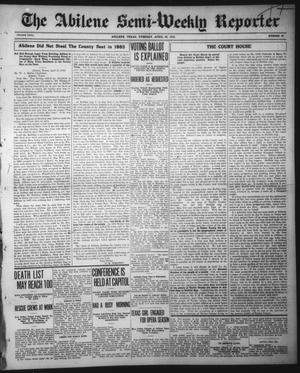 The Abilene Semi-Weekly Reporter (Abilene, Tex.), Vol. 32, No. 29, Ed. 1 Tuesday, April 29, 1913