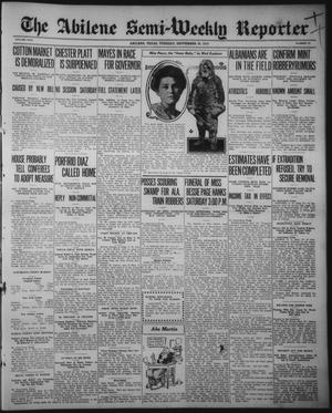 The Abilene Semi-Weekly Reporter (Abilene, Tex.), Vol. 31, No. 73, Ed. 1 Tuesday, September 30, 1913