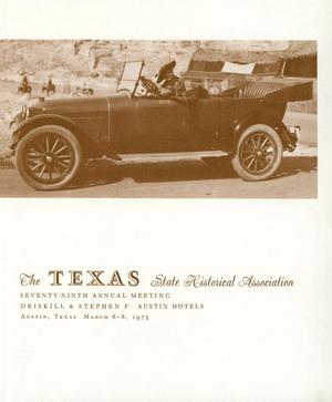 Primary view of object titled 'Texas State Historical Association Seventy-Ninth Annual Meeting, 1975'.