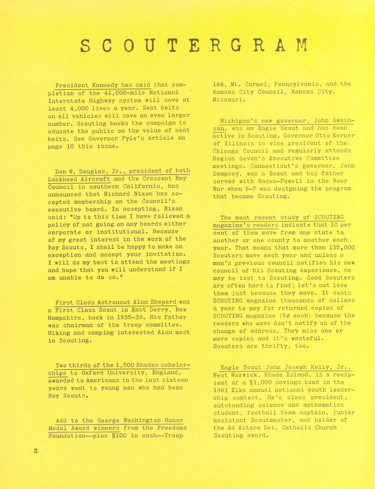 Scouting, Volume 49, Number 6, July-August 1961
                                                
                                                    2
                                                