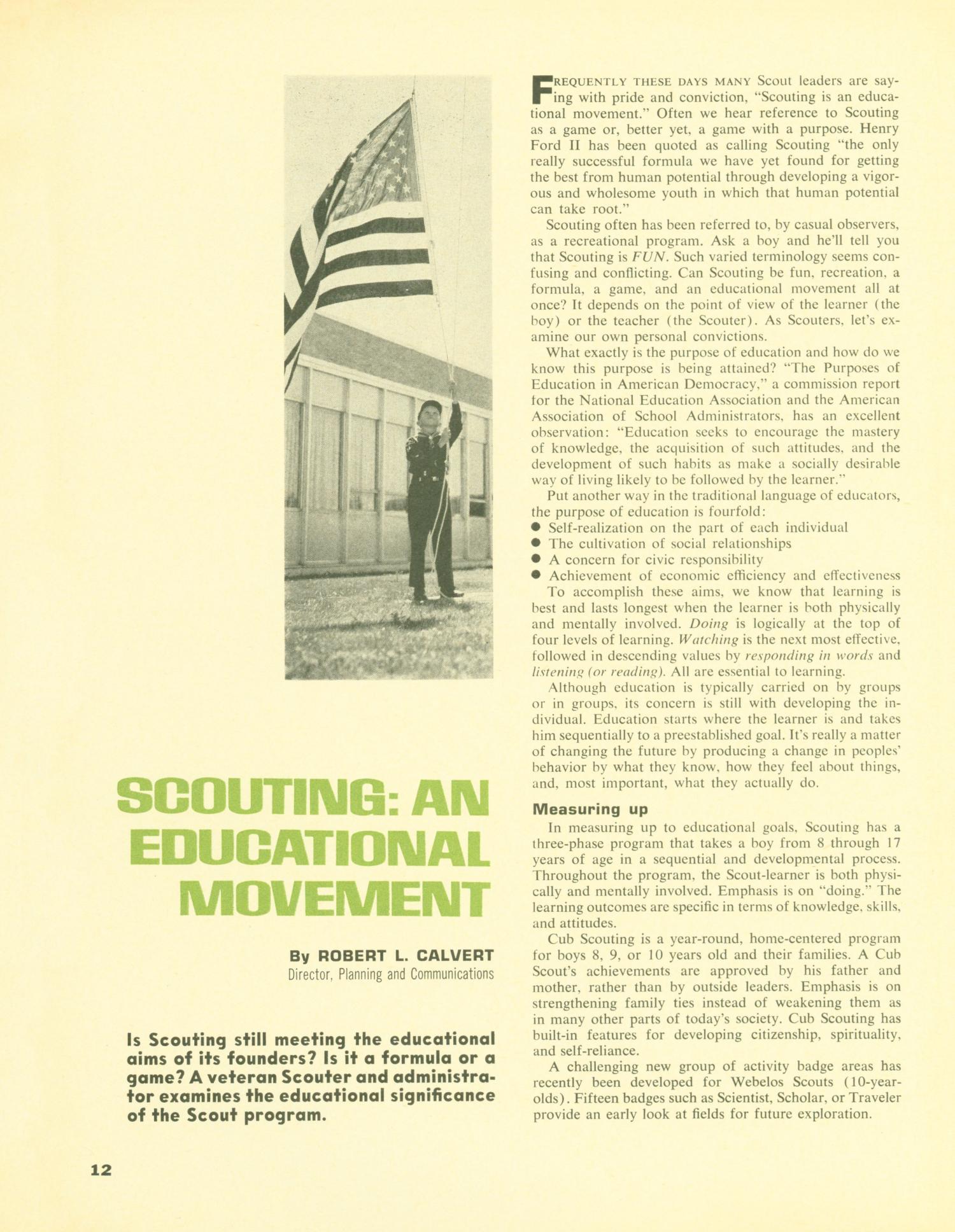 Scouting, Volume 57, Number 7, September 1969
                                                
                                                    12
                                                