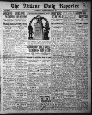 The Abilene Daily Reporter (Abilene, Tex.), Vol. 17, No. 53, Ed. 1 Wednesday, February 26, 1913