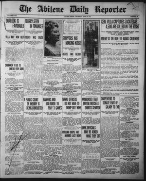 Primary view of object titled 'The Abilene Daily Reporter (Abilene, Tex.), Vol. 18, No. 92, Ed. 1 Thursday, June 25, 1914'.