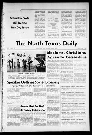 The North Texas Daily (Denton, Tex.), Vol. 59, No. 99, Ed. 1 Friday, April 2, 1976