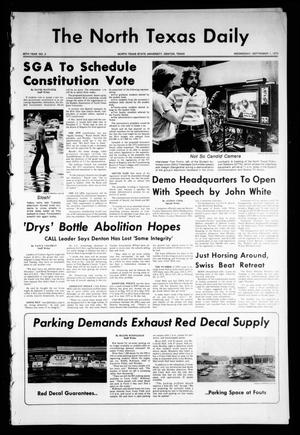 The North Texas Daily (Denton, Tex.), Vol. 60, No. 2, Ed. 1 Wednesday, September 1, 1976