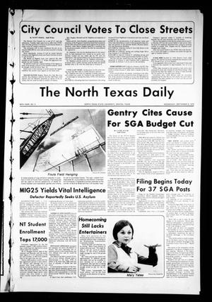 The North Texas Daily (Denton, Tex.), Vol. 60, No. 5, Ed. 1 Wednesday, September 8, 1976