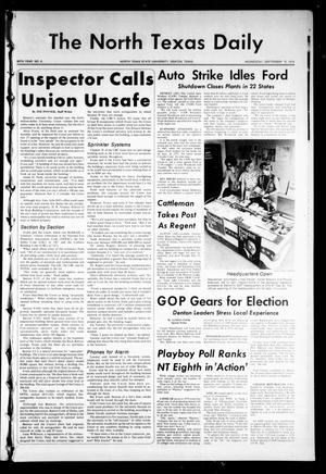 The North Texas Daily (Denton, Tex.), Vol. 60, No. 9, Ed. 1 Wednesday, September 15, 1976