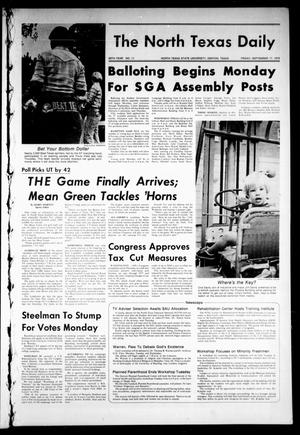The North Texas Daily (Denton, Tex.), Vol. 60, No. 11, Ed. 1 Friday, September 17, 1976