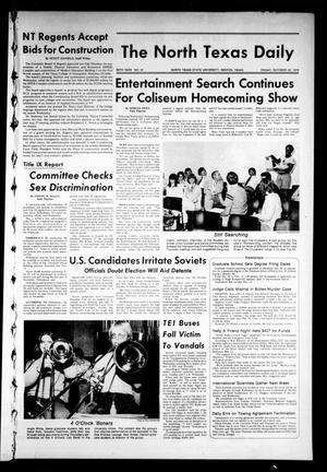 The North Texas Daily (Denton, Tex.), Vol. 60, No. 31, Ed. 1 Friday, October 22, 1976