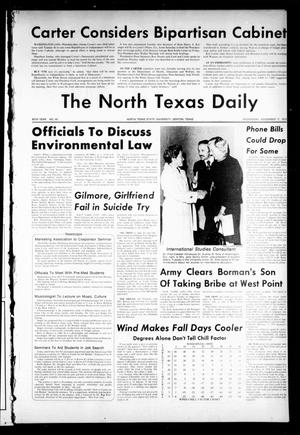 The North Texas Daily (Denton, Tex.), Vol. 60, No. 45, Ed. 1 Wednesday, November 17, 1976