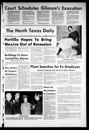 The North Texas Daily (Denton, Tex.), Vol. 60, No. 52, Ed. 1 Thursday, December 2, 1976