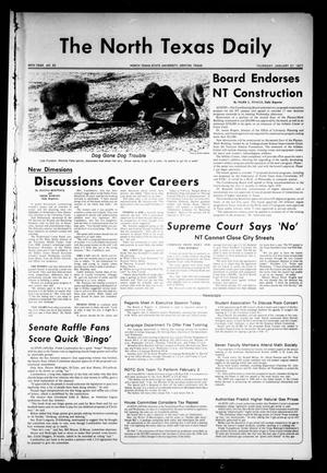 The North Texas Daily (Denton, Tex.), Vol. 60, No. 62, Ed. 1 Thursday, January 27, 1977