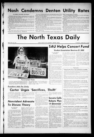 Primary view of object titled 'The North Texas Daily (Denton, Tex.), Vol. 60, No. 66, Ed. 1 Thursday, February 3, 1977'.
