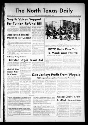 The North Texas Daily (Denton, Tex.), Vol. 60, No. 75, Ed. 1 Friday, February 18, 1977