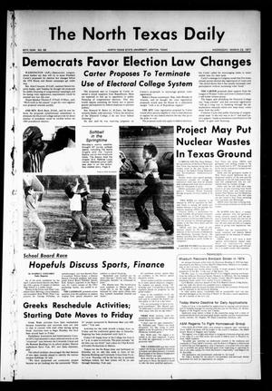 The North Texas Daily (Denton, Tex.), Vol. 60, No. 89, Ed. 1 Wednesday, March 23, 1977