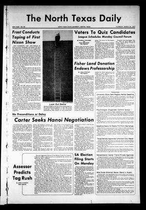 The North Texas Daily (Denton, Tex.), Vol. 60, No. 90, Ed. 1 Thursday, March 24, 1977
