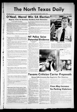 The North Texas Daily (Denton, Tex.), Vol. 60, No. 106, Ed. 1 Friday, April 22, 1977