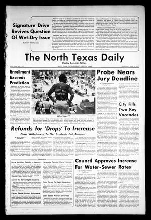 The North Texas Daily (Denton, Tex.), Vol. 60, No. 111, Ed. 1 Thursday, June 9, 1977