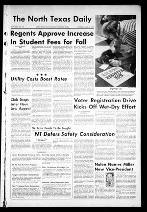 Primary view of object titled 'The North Texas Daily (Denton, Tex.), Vol. 60, No. 113, Ed. 1 Thursday, June 23, 1977'.