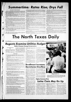 The North Texas Daily (Denton, Tex.), Vol. 61, No. 1, Ed. 1 Tuesday, August 30, 1977