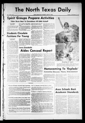 The North Texas Daily (Denton, Tex.), Vol. 61, No. 8, Ed. 1 Tuesday, September 13, 1977