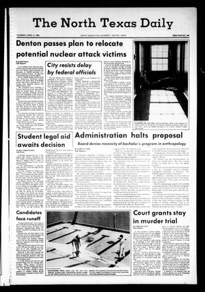 The North Texas Daily (Denton, Tex.), Vol. 63, No. 106, Ed. 1 Thursday, April 17, 1980