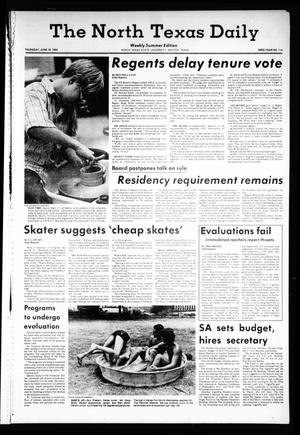 The North Texas Daily (Denton, Tex.), Vol. 63, No. 114, Ed. 1 Thursday, June 19, 1980