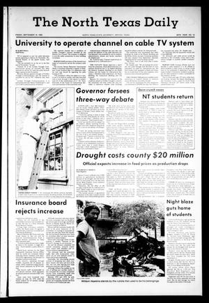 The North Texas Daily (Denton, Tex.), Vol. 64, No. 12, Ed. 1 Friday, September 19, 1980