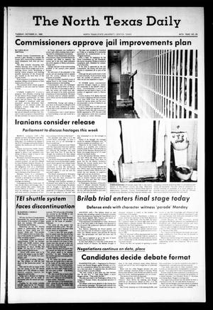 The North Texas Daily (Denton, Tex.), Vol. 64, No. 29, Ed. 1 Tuesday, October 21, 1980