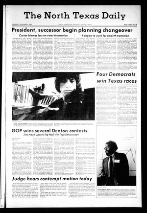 The North Texas Daily (Denton, Tex.), Vol. 64, No. 39, Ed. 1 Thursday, November 6, 1980