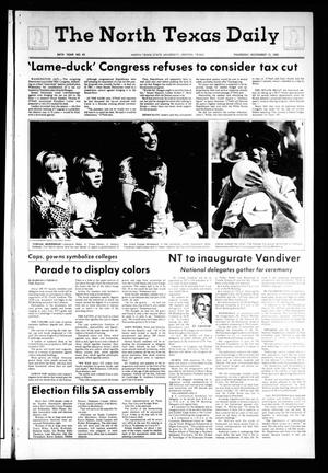 The North Texas Daily (Denton, Tex.), Vol. 64, No. 43, Ed. 1 Thursday, November 13, 1980