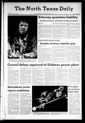 The North Texas Daily (Denton, Tex.), Vol. 64, No. 85, Ed. 1 Thursday, March 12, 1981
