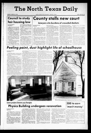 The North Texas Daily (Denton, Tex.), Vol. 64, No. 87, Ed. 1 Tuesday, March 24, 1981