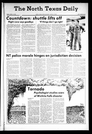 The North Texas Daily (Denton, Tex.), Vol. 64, No. 98, Ed. 1 Friday, April 10, 1981