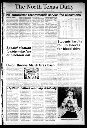 The North Texas Daily (Denton, Tex.), Vol. 67, No. 84, Ed. 1 Tuesday, March 6, 1984