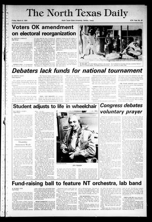 The North Texas Daily (Denton, Tex.), Vol. 67, No. 87, Ed. 1 Friday, March 9, 1984