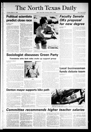 The North Texas Daily (Denton, Tex.), Vol. 67, No. 90, Ed. 1 Thursday, March 15, 1984