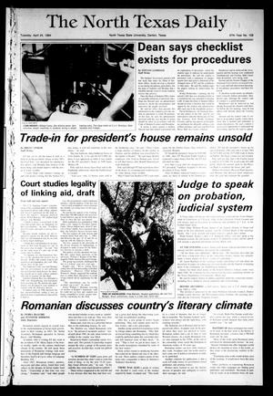 The North Texas Daily (Denton, Tex.), Vol. 67, No. 108, Ed. 1 Tuesday, April 24, 1984