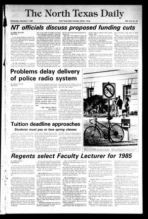 The North Texas Daily (Denton, Tex.), Vol. 68, No. 52, Ed. 1 Wednesday, December 5, 1984