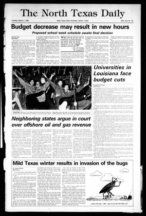 The North Texas Daily (Denton, Tex.), Vol. 69, No. 78, Ed. 1 Tuesday, March 4, 1986