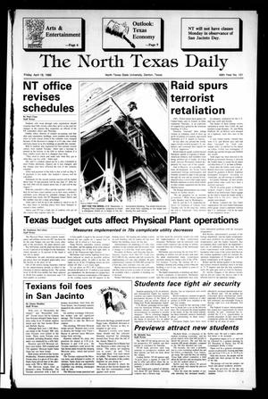 The North Texas Daily (Denton, Tex.), Vol. 69, No. 101, Ed. 1 Friday, April 18, 1986