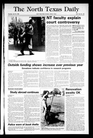 The North Texas Daily (Denton, Tex.), Vol. 69, No. 103, Ed. 1 Thursday, April 24, 1986