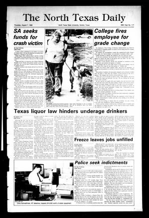 The North Texas Daily (Denton, Tex.), Vol. 70, No. 117, Ed. 1 Thursday, August 7, 1986