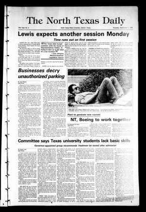 The North Texas Daily (Denton, Tex.), Vol. 70, No. 3, Ed. 1 Thursday, September 4, 1986