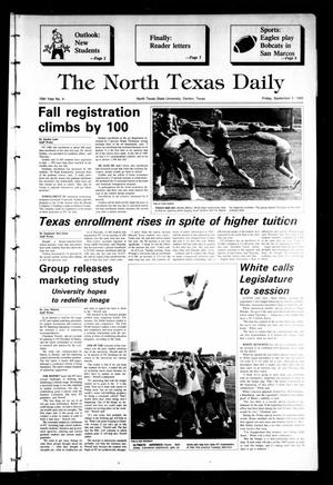 Primary view of object titled 'The North Texas Daily (Denton, Tex.), Vol. 70, No. 4, Ed. 1 Friday, September 5, 1986'.
