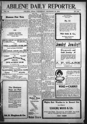 Abilene Daily Reporter. (Abilene, Tex.), Vol. 9, No. 149, Ed. 1 Wednesday, December 28, 1904